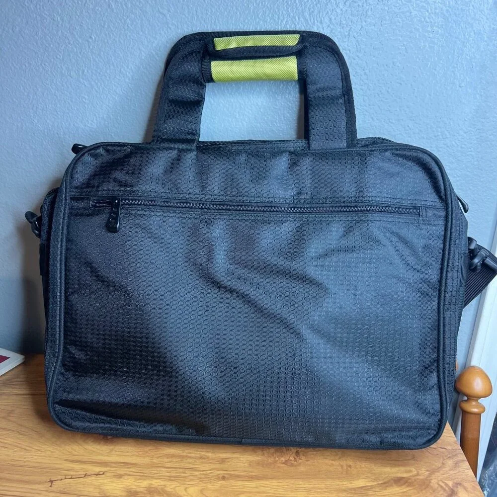 CalPak Pursuader Messenger Bag Black Green 13